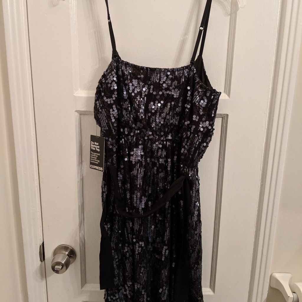 Sequin Dress - Navy